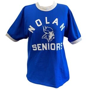 Russell Athletic Jersey Ringer Jersey T Mens Shirt Sz L VTG Viking Spirit of 76